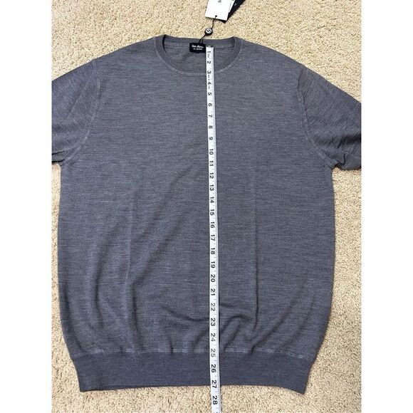 Smalto by Collection 100% merino wool men’s sweater charcoal gray size 52 NEW - Picture 9 of 9